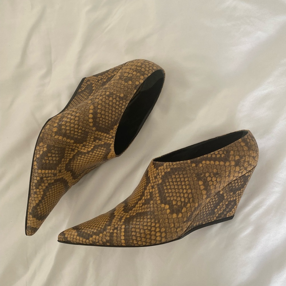 Proenza schouler snakeskin mules